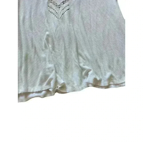 Free People Light Cream Long Sleeve Tunic with Cutout Detail - Picture 4 of 7